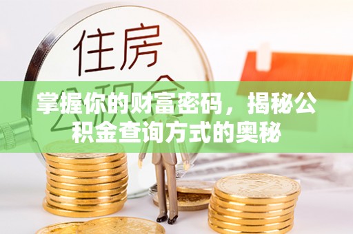 南阳掌握你的财富密码，揭秘公积金查询方式的奥秘
