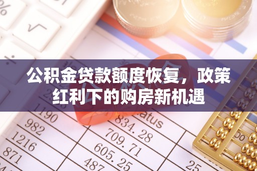 南阳公积金贷款额度恢复，政策红利下的购房新机遇