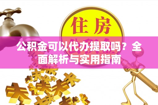 南阳公积金可以代办提取吗？全面解析与实用指南