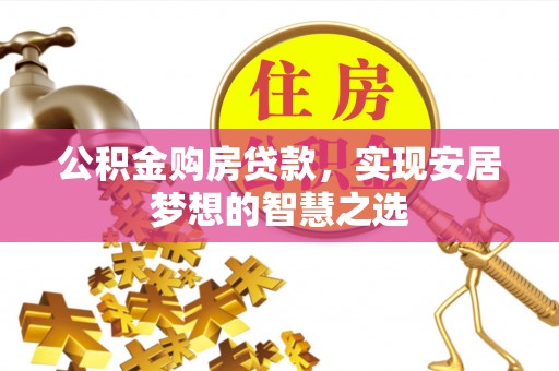南阳公积金购房贷款，实现安居梦想的智慧之选