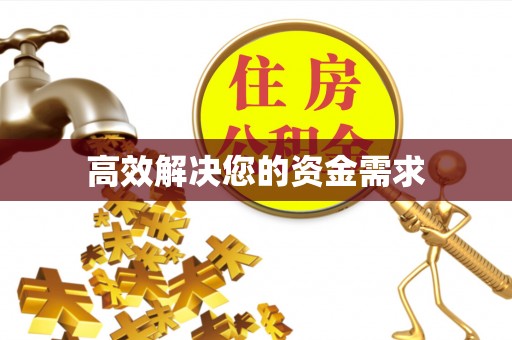 南阳高效解决您的资金需求
