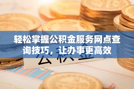 南阳轻松掌握公积金服务网点查询技巧，让办事更高效