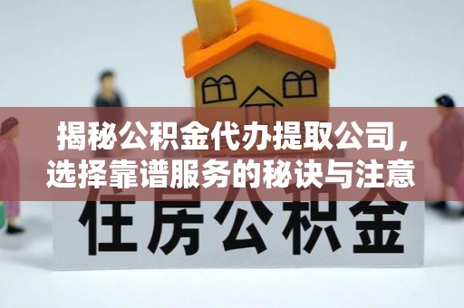 南阳揭秘公积金代办提取公司，选择靠谱服务的秘诀与注意事项