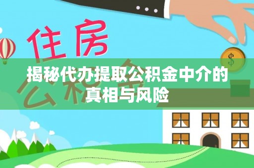 南阳揭秘代办提取公积金中介的真相与风险