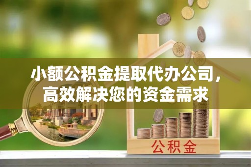 南阳小额公积金提取代办公司，高效解决您的资金需求