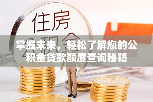 南阳掌握未来，轻松了解您的公积金贷款额度查询秘籍