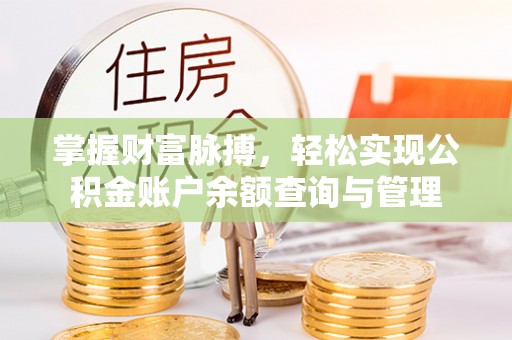 南阳掌握财富脉搏，轻松实现公积金账户余额查询与管理