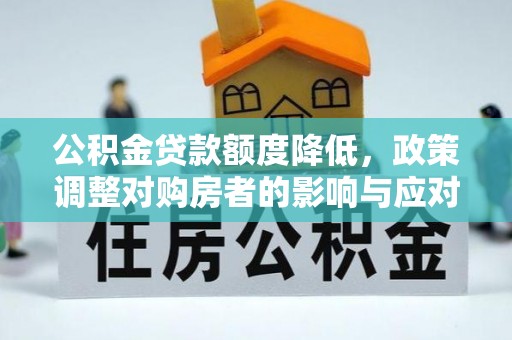 南阳公积金贷款额度降低，政策调整对购房者的影响与应对策略