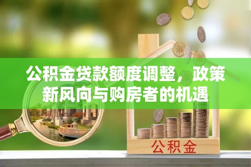 南阳公积金贷款额度调整，政策新风向与购房者的机遇