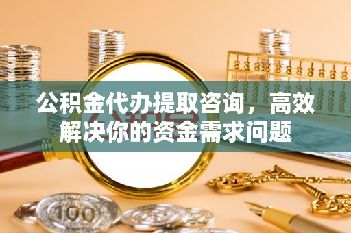 南阳公积金代办提取咨询，高效解决你的资金需求问题