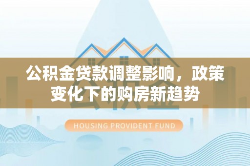 南阳公积金贷款调整影响，政策变化下的购房新趋势