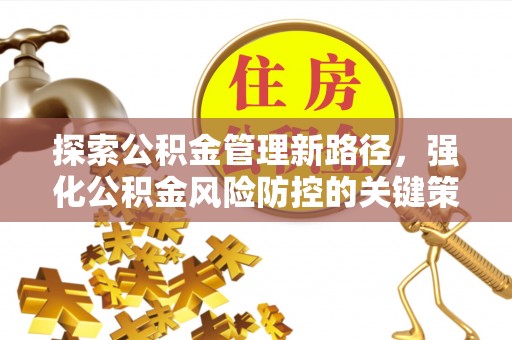 南阳探索公积金管理新路径，强化公积金风险防控的关键策略
