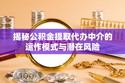 南阳揭秘公积金提取代办中介的运作模式与潜在风险