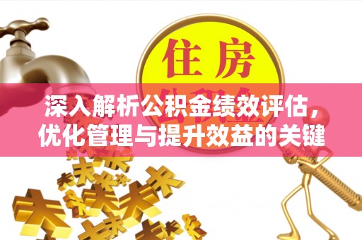 南阳深入解析公积金绩效评估，优化管理与提升效益的关键路径