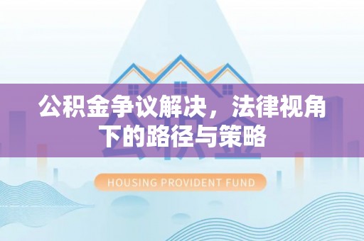 南阳公积金争议解决，法律视角下的路径与策略