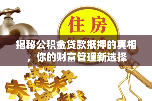 南阳揭秘公积金贷款抵押的真相，你的财富管理新选择
