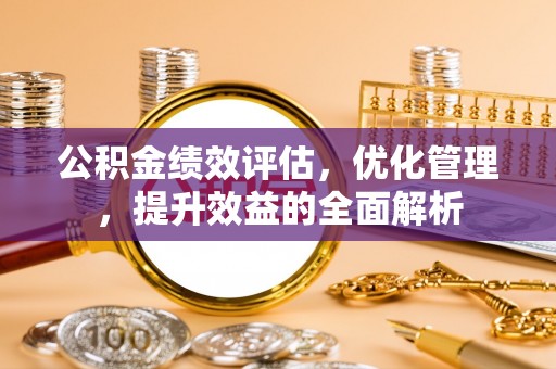 南阳公积金绩效评估，优化管理，提升效益的全面解析