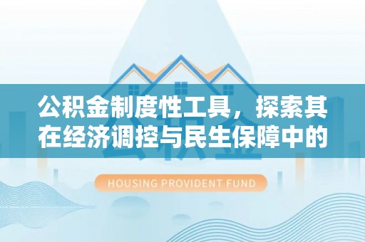 南阳公积金制度性工具，探索其在经济调控与民生保障中的重要作用