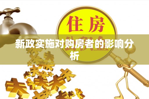 南阳新政实施对购房者的影响分析