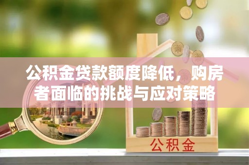 南阳公积金贷款额度降低，购房者面临的挑战与应对策略