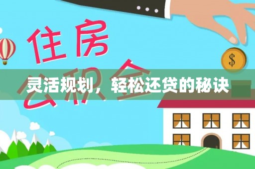 南阳灵活规划，轻松还贷的秘诀
