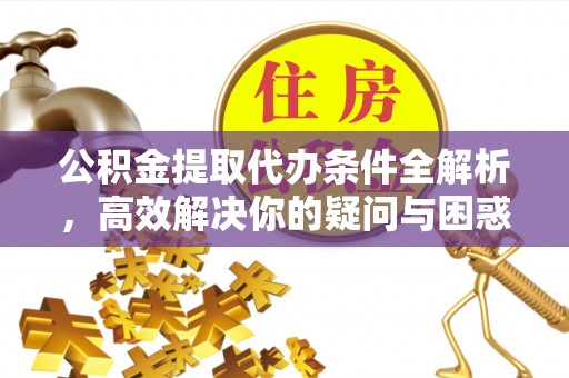 南阳公积金提取代办条件全解析，高效解决你的疑问与困惑