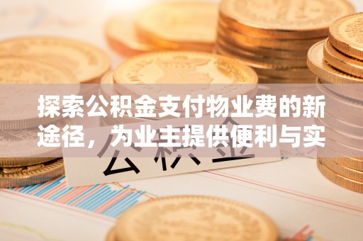 南阳探索公积金支付物业费的新途径，为业主提供便利与实惠