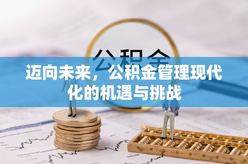 南阳迈向未来，公积金管理现代化的机遇与挑战