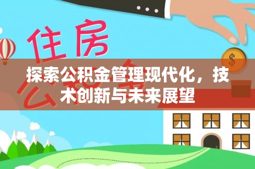 南阳探索公积金管理现代化，技术创新与未来展望