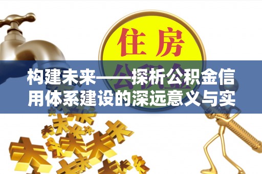 南阳构建未来——探析公积金信用体系建设的深远意义与实践路径