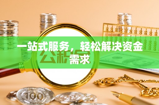 南阳一站式服务，轻松解决资金需求